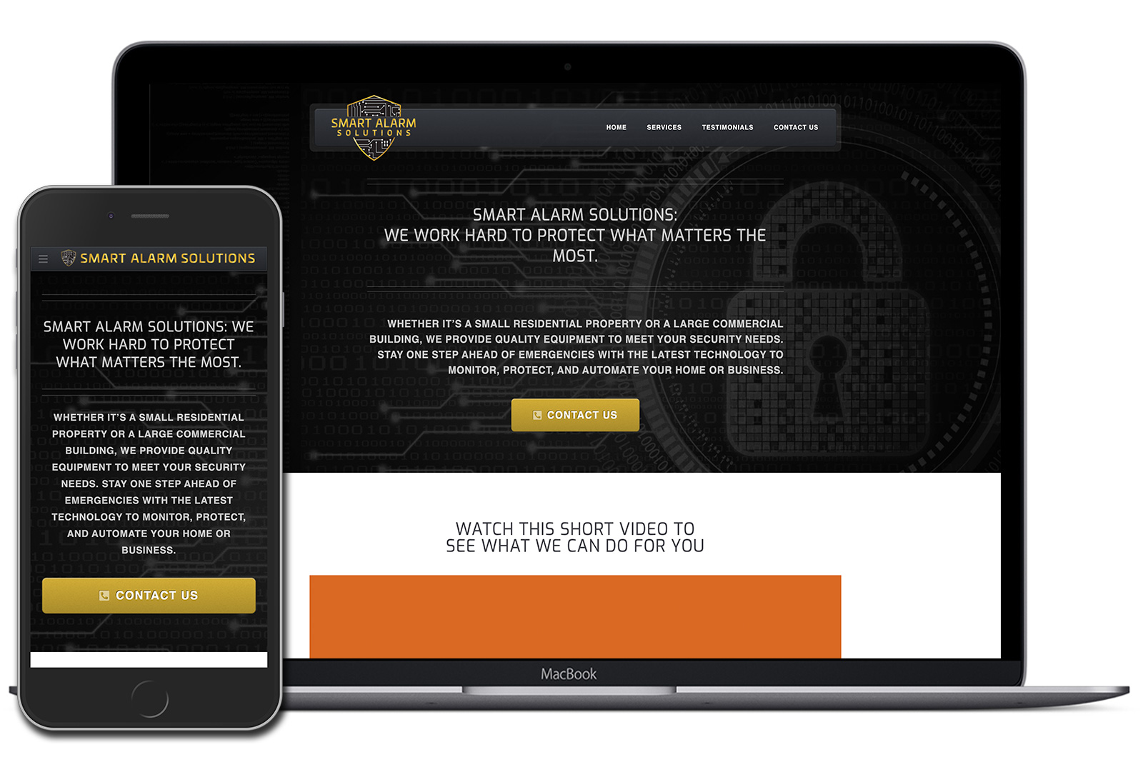 Smart Alarm Solutions Website